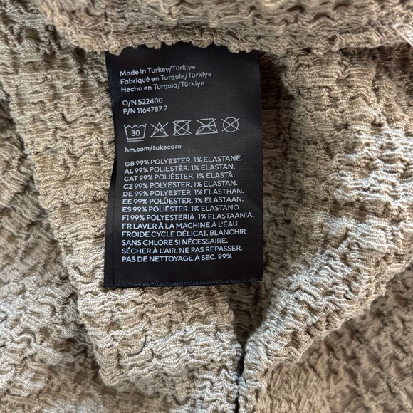 H&M crinkled maxi sage green Midi Dress in XL - Picture 6 of 6